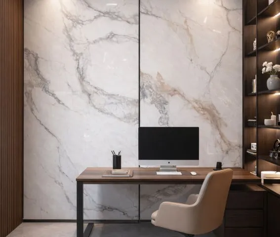 Aplikasi Supreme Marble PET 02 pada interior