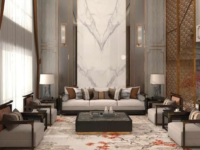 Aplikasi Classic Marble UG 13 pada interior