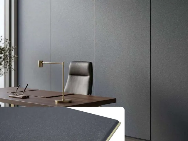 Aplikasi Exclusive Wallboard WB 01 Gentleman Grey pada interior