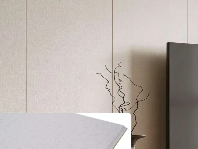 Aplikasi Exclusive Wallboard WB 76 Grey Cloth Pattern pada interior